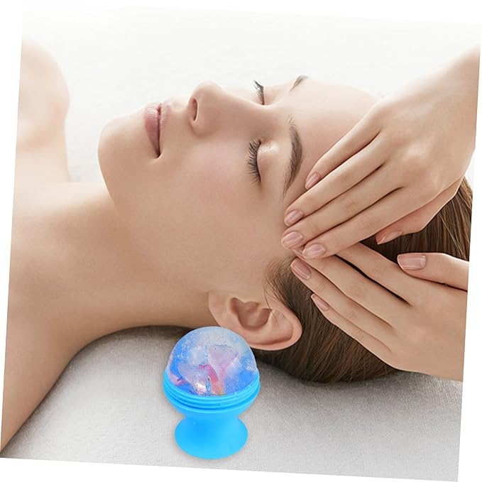 Silicone Ice Face Roller for Skin Massage Compact Cooling Tool for Facial Care Ice Mold for Deep Tissue Relief and Improved Circulation for Home Travel Use
