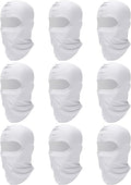 SATINIOR 9 Pack Ski Mask for Men Balaclava Full Face Shiesty Mask Breathable Summer Windproof Hood for Motorcycle Snowboard