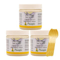 The Keys Salt Scrub -Sea Salt Scrub - Exfoliating Body Scrub with Wooden Spoon - Moisturizing Exfoliator for Hands, Foot, Bath, (3.4 Ounce (Pack of 3), Pineapple)