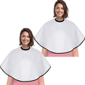 Short Barber Cape, Waterproof Nylon Salon Hair Cutting Cape, Makeup Artist Cape for Hair Dye, Comb-out, Styling, Shampoo