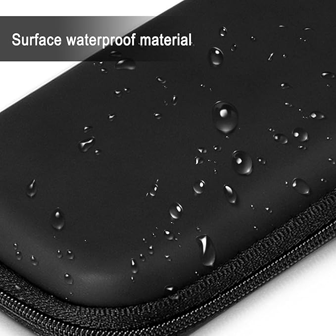 Tuciyke Tampon Storage Bag,Black Tampon Organizer Bag with Zipper Pack of 2 Small Pouch for Feminine Products 6.3x3.3x1.2inches Portable Period Bags for Women,Ladies