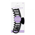 Gimme Beauty XL Barrel Claw Clip for Thick Hair - Double Row Holder for Maximum Volume - Large Non-Slip Accessory - Trendy Hair Care Essential - Black