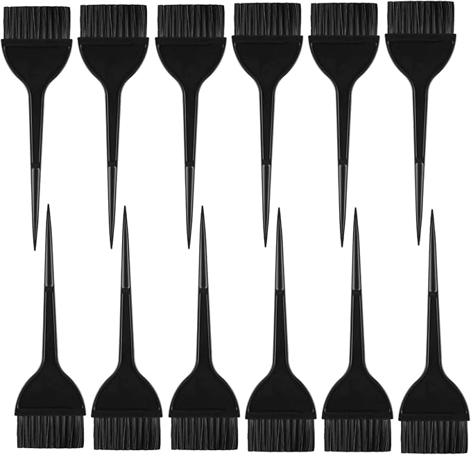 12 Pcs Hair Dye Brush Applicator Kit, Large Flat Head Hair Color Brushes for Women Men, Hair Coloring Brush SetHair Dye Applicator Brushes, Tint Dyeing Dying Tools Kits