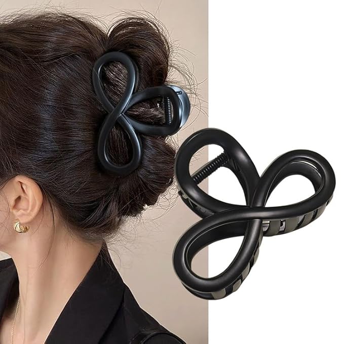 3.3 Inch Hair Claw Clips, No Slip Matte Not Easy to Break Claw Clip for Women's Thin & Medium Thick Fine Hair, 5 Pack