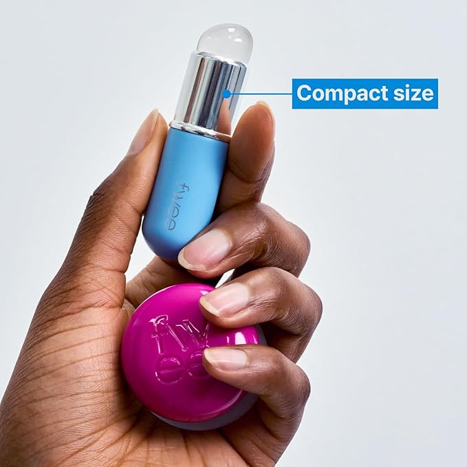 fwee Silicone Jumbo Makeup Brush | Multi-Use Applicator with Soft Silicone Tip & Portable Cap | Travel Makeup Brush with Lid for Lips, Blush, Contour and Face