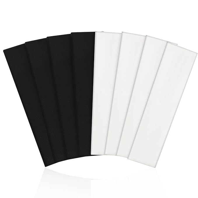 8 Pack Sport Headbands for Women, Elastic Soft Fabric Non-Slip Hair Bands Hair Warp for Daily Workout Yoga Running Sports, Combo 9