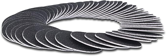 60pcs Replaceable Sandpaper Refill Discs for Electric Foot File Callus Remover Hard Dry Dead Skin Removal (Medium 100 Grit)