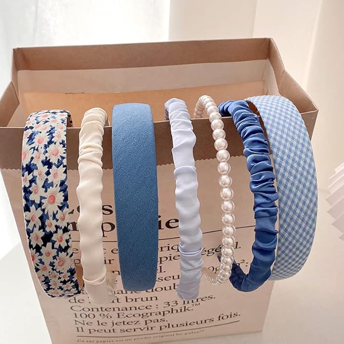 Fashion Headbands Pearl Hairband Non-slip Bands Hair Accessories for Women Girls, Different Pattern