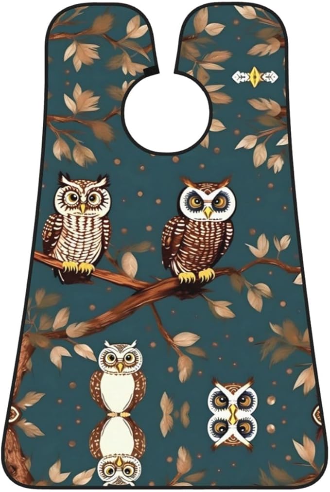 Pansy Perfection Print Beard Bib Shaving Apron, Beard Hair Trimming Cape Gift For Dad