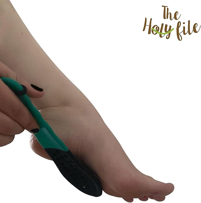 Holy Coarse Foot File (Teal Color), Callus Remover, Double Sided, Wet or Dry