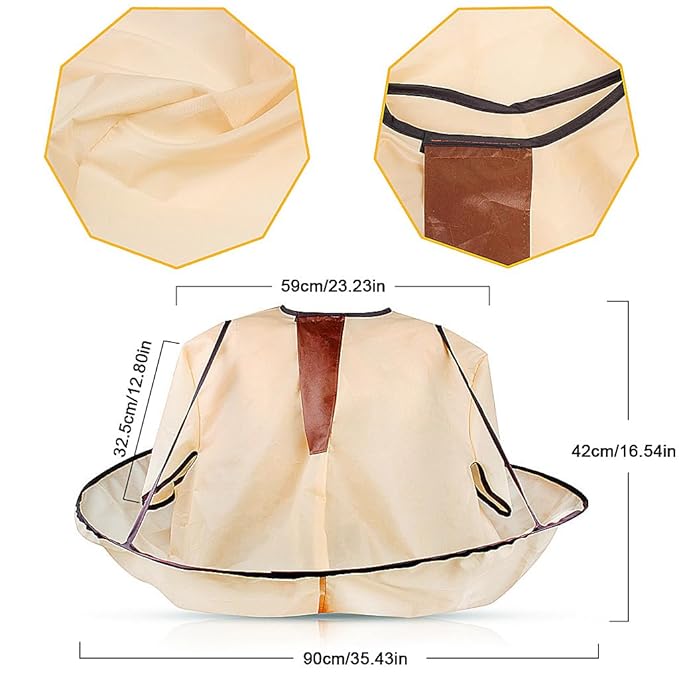 ewinever Hair Cutting Cape,1PCS Waterproof Hair Haircut Cloak Salon Barber Foldable Hairdressing Umbrella Cape Apron(Adult Size)