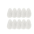 10 Pack - VerdeVida Facial Sponge/Face Scrubber, Buff Puf Style Pads, Deep Cleansing & Exfoliating, White