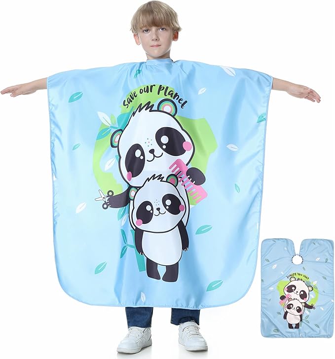 Kids Barber Cape - Professional Hair Cutting Cape,Salon Capes for Hair Stylist Shampoo Haircut Cape Barber Supplies