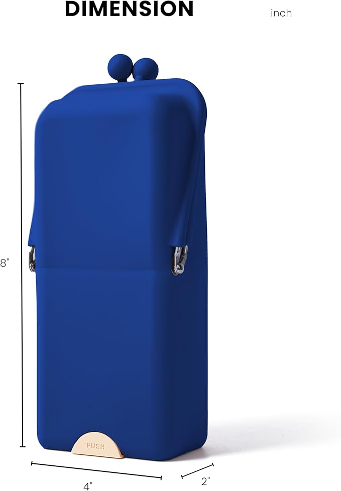 APT 1101 Makeup Brush Holder Travel Cosmetic Bag with Suction Base, Portable Cosmetic Organizer for Travel & Home, Organizer for Brushes, Beauty Tools & Accessories (Navy)