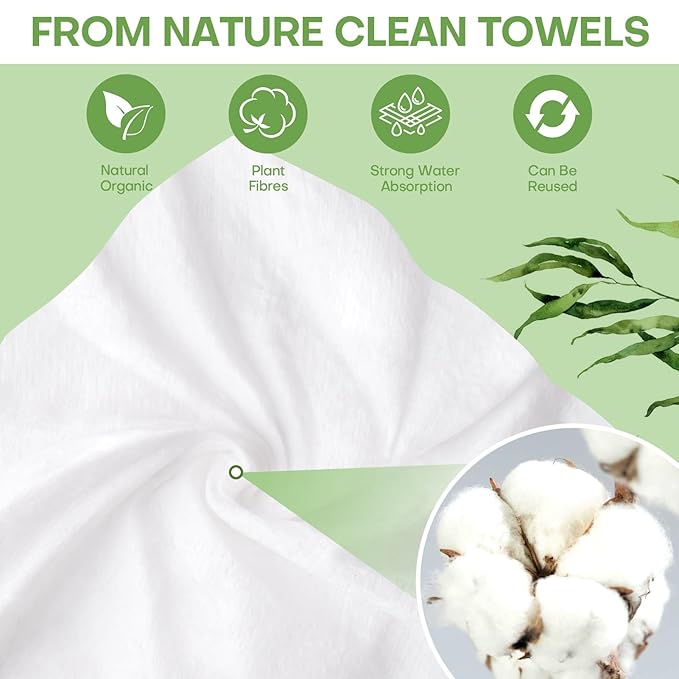 Compressed Towel Tablets Bulk 500 Pcs with 4 Dispenser, Mini Coin Tissue Cotton Biodegradable Disposable Washcloths, Portable Facial Towels for Home Travel Office Camping Gym Supplies