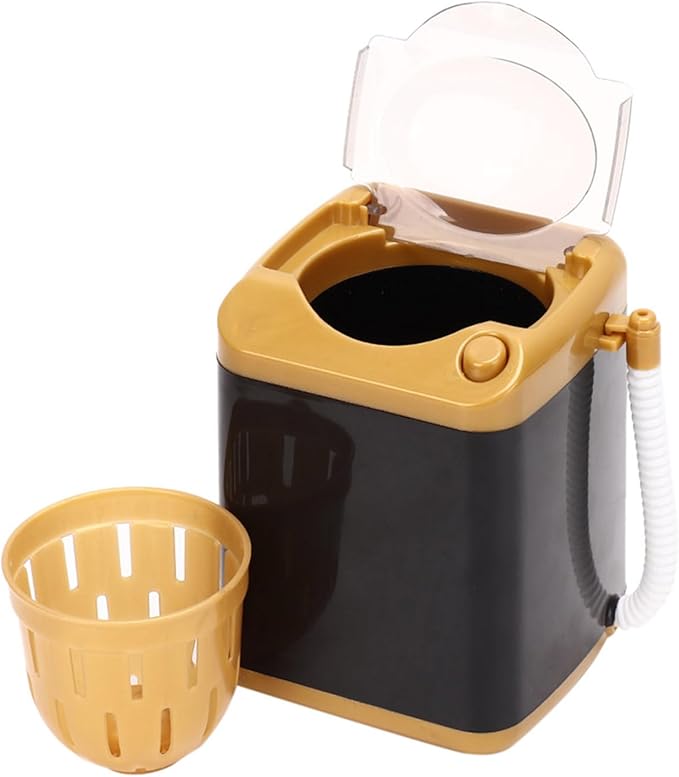 toy working washing Kids Toy Gift Cleansing Children Electric Mini Quick Dry Cleaning Washing Machine Cosmetic Washer - Tool