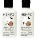 Hempz Mini Whipped Vanilla & Coconut Cream Body & Hand Lotion 2.25 oz. (Pack of 2)