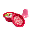 Ice Bowl for Face – Reusable Collapsible Cold Plunge Skincare Set, Face Ice Mold for Puffiness Relief, Skin Tightening, Redness & Glowing Skin Routine Bonus : Facial Scrubber