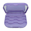 1 Piece 3-Tier Empty Eyelashes Storage Box with Makeup Mirror Plastic Eyelashe Case Lash Storage Case Eyelash Holder Organizer False Eyelash Case Storage Eyelashes Box, Purple
