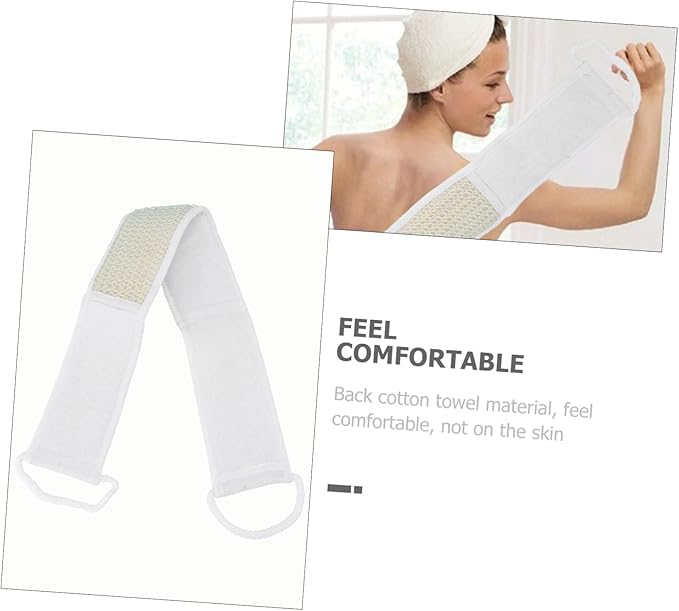 2pcs Exfoliating Bath Scrubber Belt for Back Soft and Shower Towel for Relaxing Bath Easy to Clean Bathing Tool