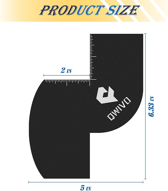 Color Enhancement Barber Card with Measurement indicators, Easy to Clean Hairline Maker for Barber Shape, Reusable Beard Line Up Tool, Color Spray Edge Hair Liner Card (Black-C)
