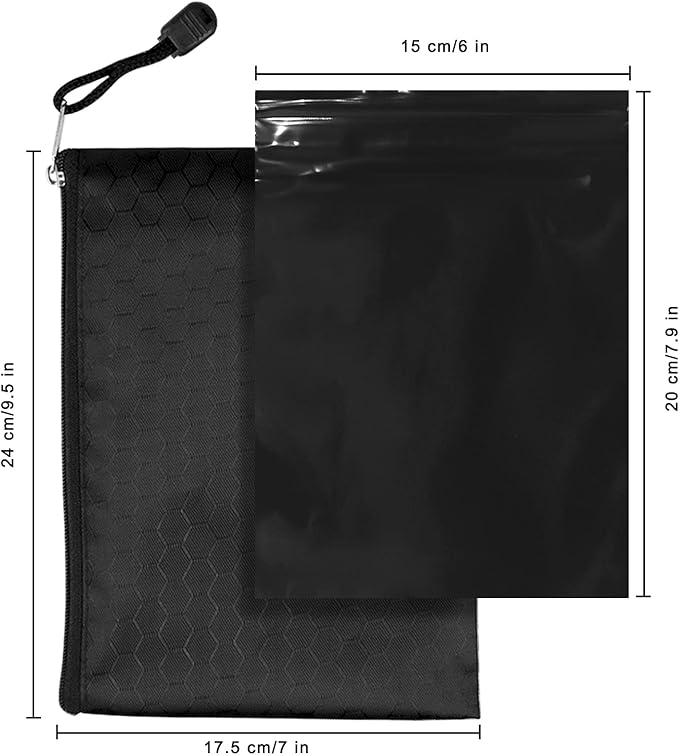 Feminine Personal Disposal Bags,6x8 inches Tampon Pack of 100 Black Opaque Zip Seal Discreet Disposal Bags for Tampons,Sanitary Pads,Sanitary Liners(with Black Storage Bag)