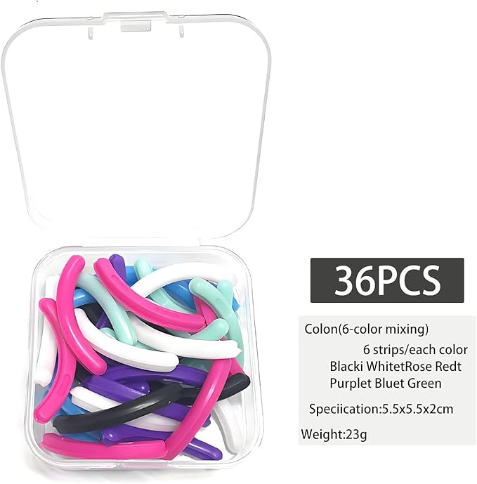 Compatible with Revlon Eyelash Curler Refills,36 Pack Colorful Lash Curlers Refill Compatible with Revlon Eyelash Curler,6 Colors.
