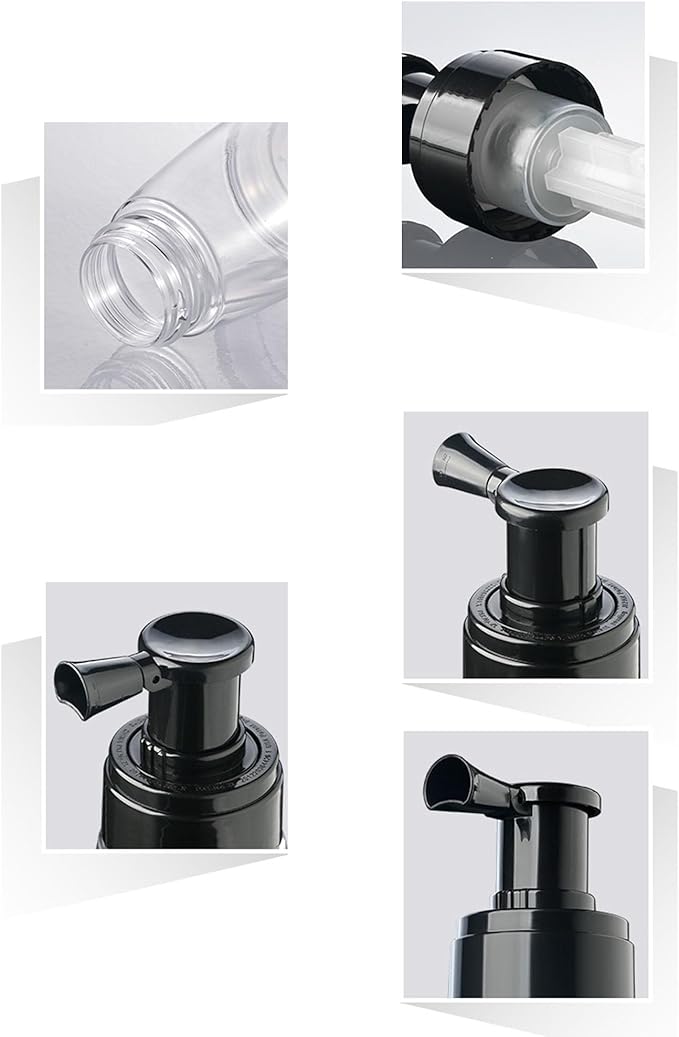 Aethland Powder Spray Bottle for Dry Shampoo, 2pcs Talc and Powder Applying Bottle, Refillable Hair Fiber Applicator for Hair Salon, Cleaning, Plants, Misting & Skin Care (180ml+180ml)