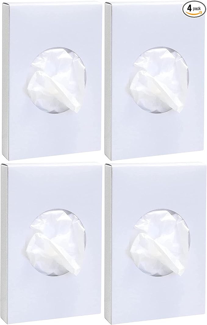 Universal Feminine Disposal Bags for Menstrual Care Products 4 Pack -30ct Refill Box- for Disposal of Tampons, Pads, Hygiene Products
