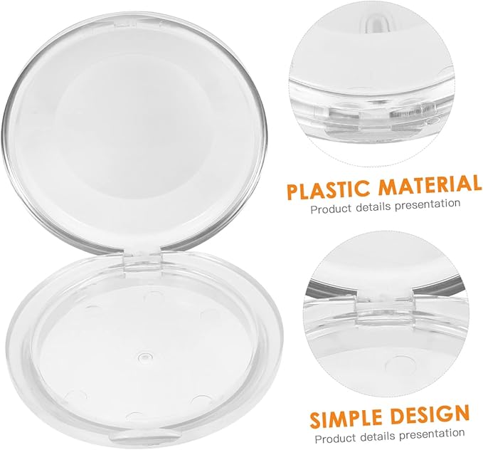 VALICLUD 5pcs False Eyelash Cases Plastic Eyelash Organizer Box Lid for Easy Storage for Travel and Makeup Accessories