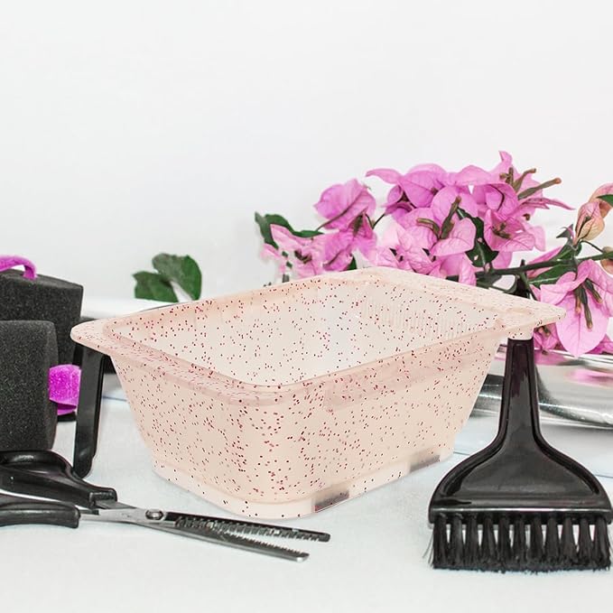 Hair Dye Mixing Bowl 7.87X4.76X2.48In Plastic Salon Hair Color Accessories Holder for Diy Coloring and Mask Application at Home or Professional Use