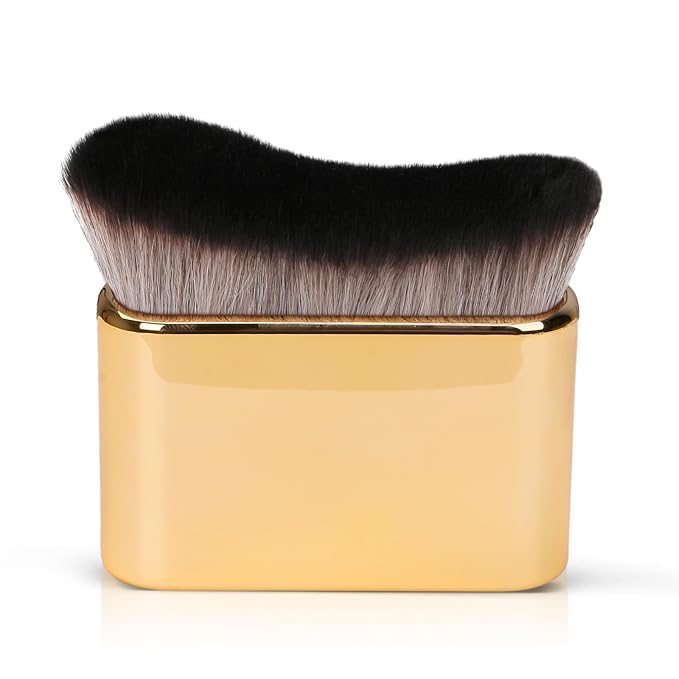 UNIMEIX Self Tanner Brush Sunscreen Body Makeup Brush Kabuki Blend Applicator Spray Tan Blending Beauty Brush for Body Coverage Perfector(Yellow)