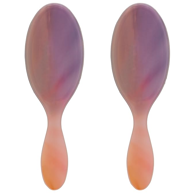 Wet Brush Original Detangler Hair Brush, Pink (Desert Afterglow), Ultra-Soft IntelliFlex Bristles, Detangling Bristles Glide Through Tangles (Wet Dry & Damaged Hair), Women & Men (Pack of 2)