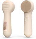 Silicone Face Scrubber, NågraCoola CLIE 2.0 Facial Cleansing Brush, Rechargeable, Waterproof Face Scrub Brush for Cleansing, Exfoliating, Massaging, Electric Facial Exfoliator for Women and Men - Oat