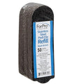 ForPro Professional Collection Stainless Steel Pedi File Refill,80 Grit,Black,EZ-Strip Peel Pedicure Refill Pads,1.25” W x 4” L,50-Count,(Pack of 12)