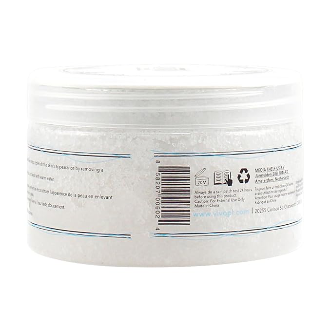 Vivo Per Lei Dead Sea Salt Scrub - Body Exfoliating Scrub with Dead Sea Minerals - Sea Salt for Hands, Feet & Body - Body Scrub to Gently Exfoliate Skin - Pack of 2