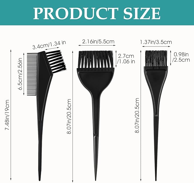 6pcs Hair Coloring Brush, Hair Dye Brushes Set, Professional Salon Hair Color Applicator Kit, Hair Color Brush for Hair Salon, Hair Tint Dyeing Brush Set for Coloring and Dyeing