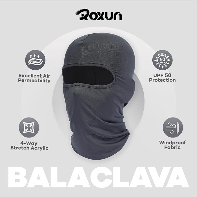 Ski Mask Balaclava Shiesty, 2 Pack Cold Winter Warm Windproof Motorcycle Neck Gaiter for Men/Women