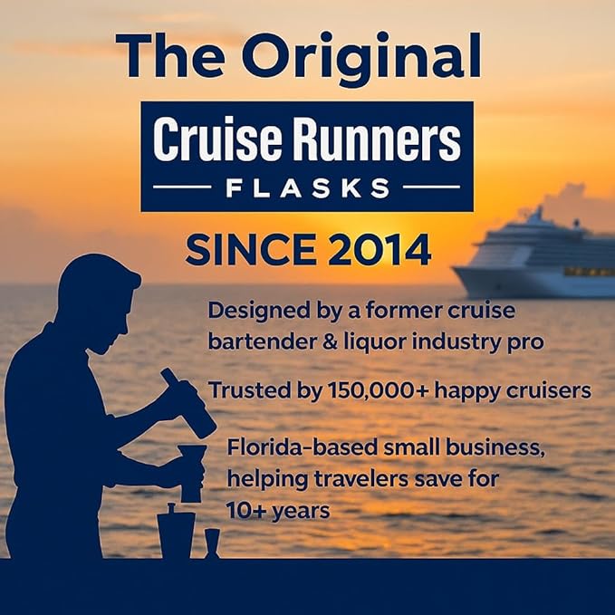 Fake Shampoo & Conditioner By CRUISE RUNNERS Hidden Liquor Alcohol Flasks For Booze Cruise Enjoy Rum Runners 4 Bottles