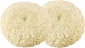 Wool Buffing Pad,2 Pack 7" Car Polishing Pad with Hook and Loop for Cleaning & Cutting,Polishing,100% Wool Sheepskin Material,Durable and Soft