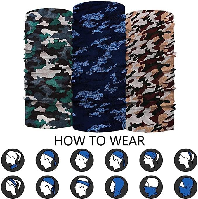 10/20/30/50/100/150 Pack Face Mask Neck Gaiters Scarf Reusable Protection Fashion Unisex Washable Reusable