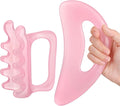 2Pack Fascia Massage Tool,Fascia Blaster for Cellulite Release Pink Resin Body Gua Sha Tool for Waist,Back,Legs,Face
