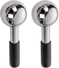 Ice Globes, 2 Pcs Stainless Steel Cryo Sticks for Face, Hot & Cold Therapy, 135 X 50 Mm, for Facial Massager
