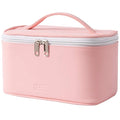 Meiyuuo Makeup Bag Large Cosmetic Bags for Women Girls Cute Travel Zipper Pouch Toiletry Organizer for Beauty Essentials Waterproof (Light Pink)