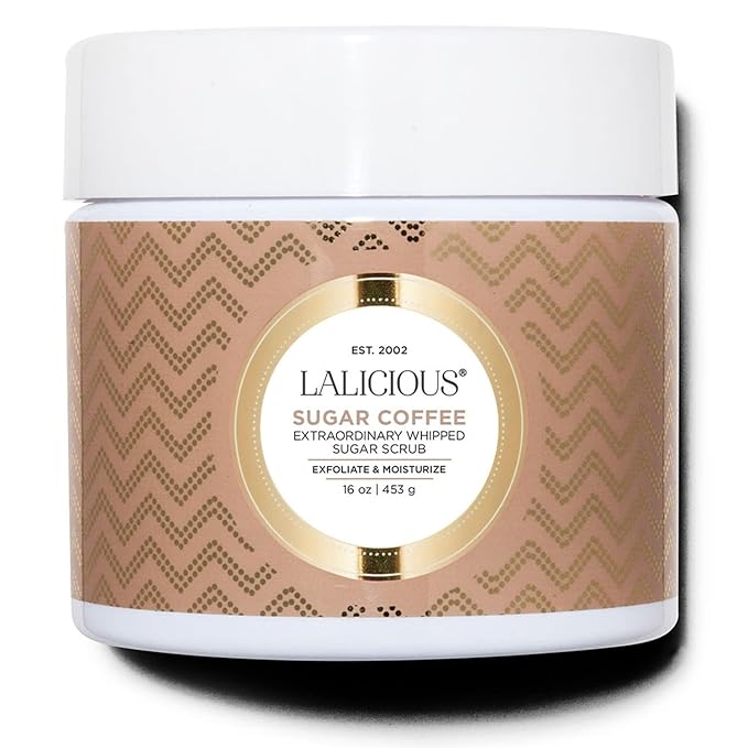 LALICIOUS - Whipped Sugar Scrub - Sugar Coffee, 16 oz.