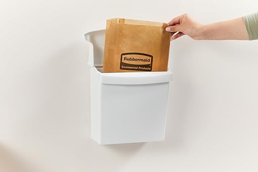 Rubbermaid Commercial Products Feminine Hygiene Sanitary Bin Bags, 50 Bags/Bundle, Durable, Disposable, for Restrooms in Restaurants/Hotels/Schools/Airports/Offices