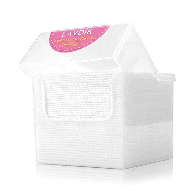 Disposable Fast Dry Wipes, Daily Face Towel, Facial Washcloth, Makeup Remover, Cleansing Towelettes, Ultra Soft, 40 Ct,1 reusable plastic box