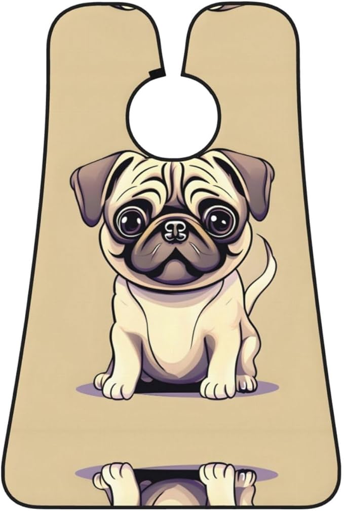 Three Dachshunds Print Beard Bib Shaving Apron, Beard Hair Trimming Cape Gift For Dad