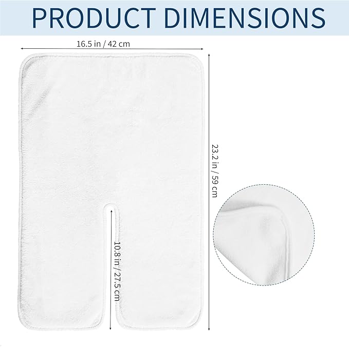 6 Pack Microfiber Facial Towels for Estheticians, U-Shaped Split Design Facials Mask, Wrap Soft Spa Cloth for Steam Massage, Barbers, Salons, Skin Care