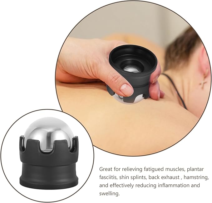 BESPORTBLE Massage Ball Hot and Cold Rolling Ball Household Roller Ball Metal Massage Ball Face Massage Roller Facial Ice Globes Relaxation Ball Plastic Hot and Cold Compress